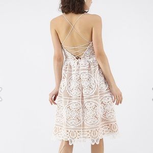 Chicwish Cross Back Crochet Cami Dress